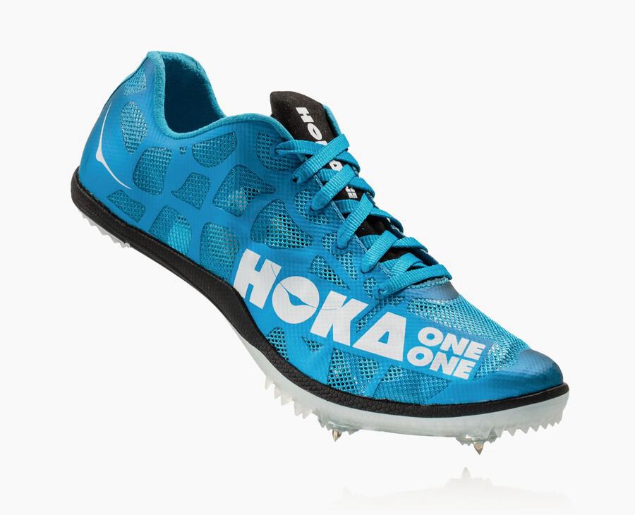 Hoka One One Rocket X - Women Spikes - Blue/White,Australia JXM-057821